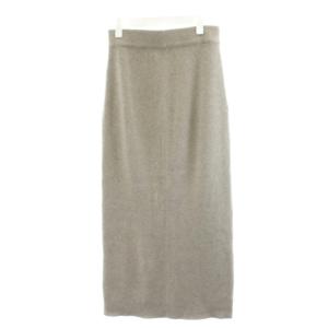 EVERYDAY I LIKE タイトスカート ニットスカート ミモレ ロング カシミヤ F グレー 20060500810030 /AN30