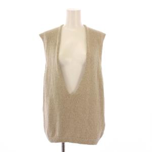 23SS Lily Linen V/N リリーリネンVネックベスト プルオーバー シルク ワンカラー F