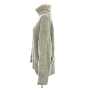 GALERIE VIE ファインウールタートルネックプルオーバー ニット セーター 長袖 S グレー 23-02-75-02304
