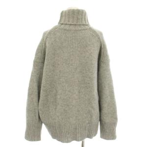 GALERIE VIE ファインウールタートルネックプルオーバー ニット セーター 長袖 S グレー 23-02-75-02304