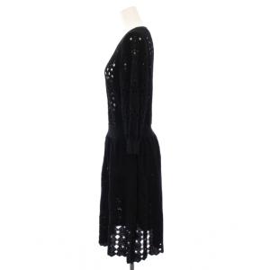 CHANEL 20SS ニットワンピース 38 ブラック P63055K48849