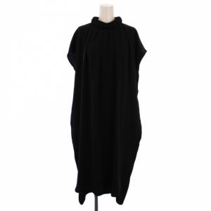 ワンピース ロング丈 半袖 38 黒 300AA233-0530 /BM