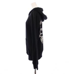 CHANEL 20SS グラフィティ CCロゴ パーカー ジップアップ M ブラック P63299K48933