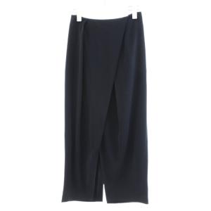 19AW フレアスカート ミモレ ロング 36 紺 ネイビー 300CA231-0090 /AN38