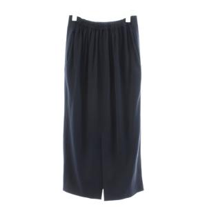 ENFOLD 19AW フレアスカート ミモレ ロング 36 紺 ネイビー 300CA231-0090 /AN38