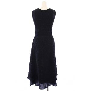 INGEBORG ノースリーブワンピース ロング マキシ 9 紺 ネイビー P021NFA09 /KH