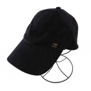 スエードキャップ ココマーク ブラック