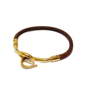 ジャンボフック ブレスレット ブラウン ゴールドカラー /KH OH