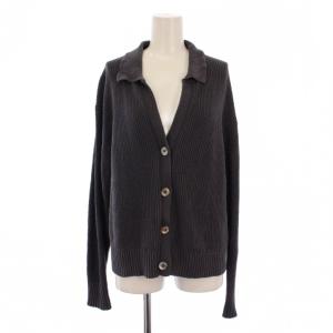 CRロウ カーディガン 長袖 シルク F グレー CH206399ER /BM