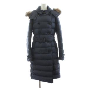 21AW ダウンコート 裏地ノバチェック M ネイビー