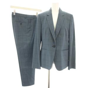スーツ セットアップ 上下 テーラードジャケット シングル 42 パンツ スラックス 40 チェック柄