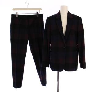 セットアップ スーツ 上下 テーラードジャケット 総裏地 シングル 1B パンツ ジップフライ チェック柄