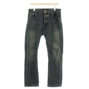 デニムパンツ ジーンズ USED加工 ボタンフライ 79cm 青 ブルー BMS03-004-27 /G