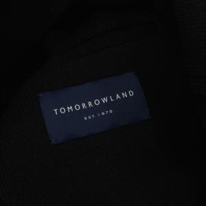 TOMORROWLAND テーラードジャケット ニット ウール 48 黒 ブラック /KU