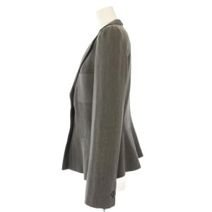 ARMANI COLLEZIONI テーラードジャケット ヘリンボーン柄 44 グレー SMG22T /TK