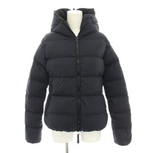 ティア THIA ダウンジャケット アウター フード 40 紺 ネイビー D.910.01/1182 /YT