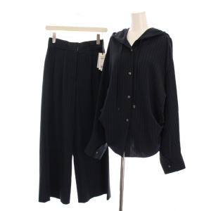 25AW セットアップ ストライプ 36 34 ネイビー