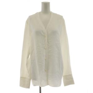 24AW R'IAM ノーカラーシャツ ブラウス 長袖 白 ホワイト 24050922600030 /AN42