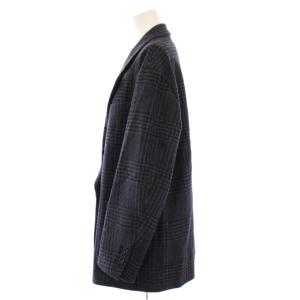 Framework ダブルブレストジャケット テーラード アウター 総裏地 チェック柄 ウール 38 グレー 21010220605040