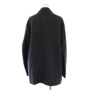 Framework ダブルブレストジャケット テーラード アウター 総裏地 チェック柄 ウール 38 グレー 21010220605040