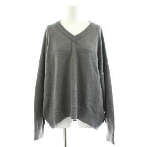 22AW ニット セーター 長袖 Vネック ウール グレー 22080500820030 /AN42