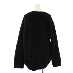 EVERYDAY I LIKE Fluffy sweater フラッフィーセーター シャギーニット 長袖 クルーネック ワンカラー ウール