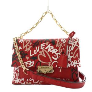 CECE ショルダーバッグ ハンドバッグ 2way ロゴ チェーン レザー 赤 レッド /AN23