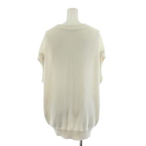 Plage 25SS Washable Washi Mix ニット カットソー ノースリーブ 白 ホワイト 25080922113020