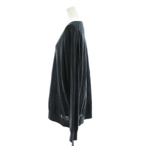 Plage 24AW Fine Gauge V ニット カットソー 長袖 ウール ダークグレー 24080922106030
