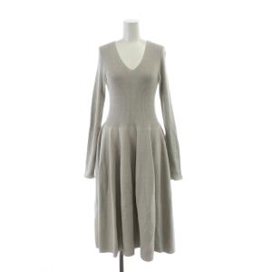 ワンピース ロング ニット 38 グレー 伸縮性 CELFORD /AP