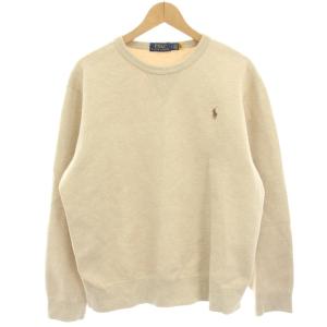 スウェットシャツ トレーナー 長袖 スモールポニー L ベージュ 0200040290 /HN