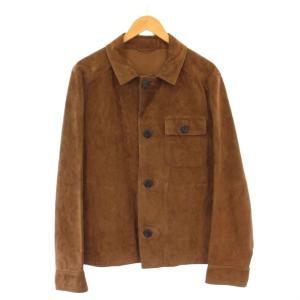 シャツジャケット スエード 50 ブラウン