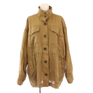 25AW ラミースタンドブルゾン ジャケット アウター シアー シースルー ショート丈 F 茶 ブラウン