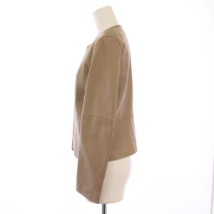ANAYI レザーブルゾン 36 ベージュ