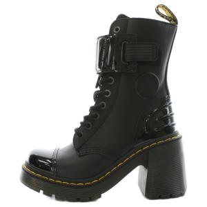 Dr.Martens GAYA 10 ショートブーツ ヒール レースアップ レザー 23.0cm 黒 ブラック 31006001
