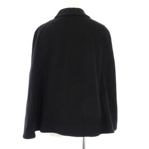 DAKS ケープコート ステンカラーコート ショート丈 アウター 40 黒 14-211114 /KH