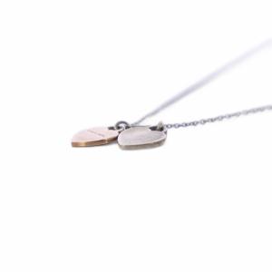 TIFFANY&Co. ダブルハートネックレス ペンダント 925 シルバーカラー /KH OH
