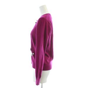 Chesty カーディガン F パープル 刺繍 ビジュー /AP