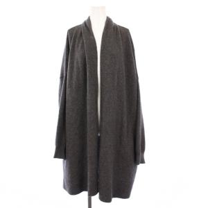 22AW OLBIA ショートガウン ニットカーディガン カシミヤ混 グレー 22020520411030