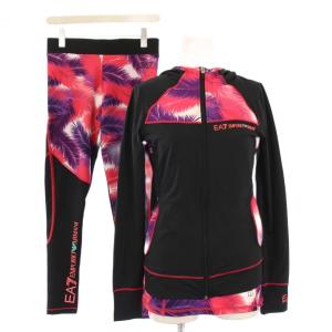 3点セット スポーツウェア ジップアップパーカー ジャケット カットソー 半袖 Uネック レギンスパンツ