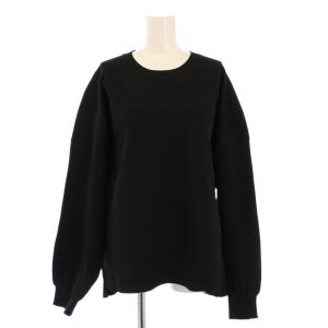 24AW Wide Knit P/O ワイドニットプルオーバー 長袖 クルーネック ストレッチ ワンカラー