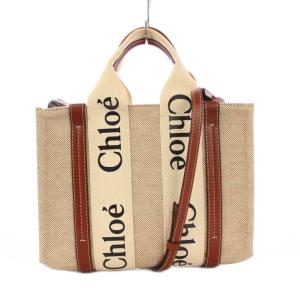 Chloe Woody スモールトートバッグ 2WAY ベージュ