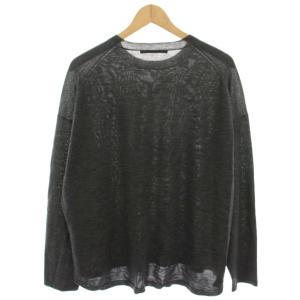 AP STUDIO 24AW ライトウールニットプルオーバー カットソー 長袖 ダークグレー 24080586202030