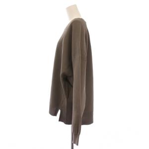 AP STUDIO 24AW Wide Knit P/O ワイドニットプルオーバー 長袖 クルーネック ストレッチ ワンカラー