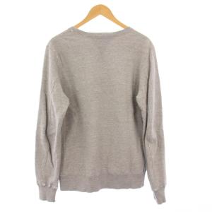 REMI RELIEF スウェット トレーナー 長袖 ダメージ加工 L グレー /KH