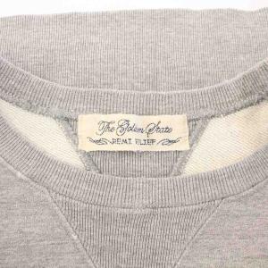 REMI RELIEF スウェット トレーナー 長袖 ダメージ加工 L グレー /KH