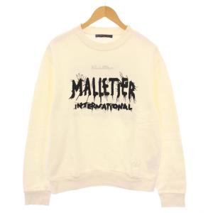 24SS マルティエインターナショナルグラフィックシグネイチャー スウェット L ホワイト