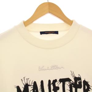 LOUIS VUITTON 24SS マルティエインターナショナルグラフィックシグネイチャー スウェット L ホワイト