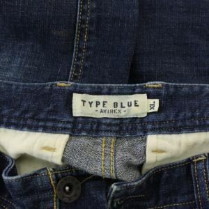 AVIREX ジーンズ XL インディゴ ジッパーポケット ウォッシュ加工 /JP