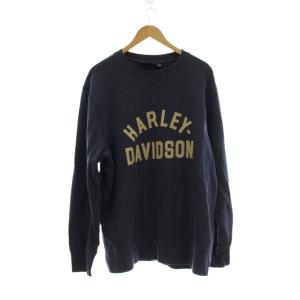 スウェット L グレー ロゴプリント ラウンドネック 長袖 /JP